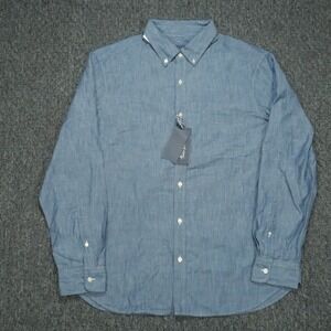 Vineyard Vines Shirt Mens Large Blue Classic Fit Chambray Long Sleeve Button NWT